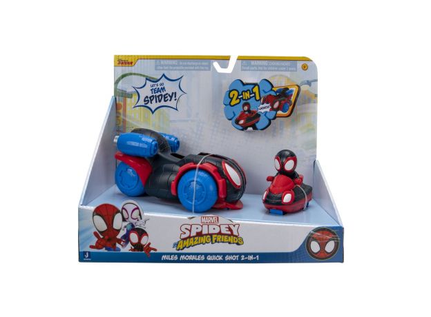 ماشین 2 در 1 Quick Shot مایلز مورالز Spidey and his Amazing Friends, image 23