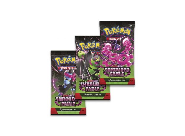 پک کارت بازی 30 تایی Pokemon سری Scarlet and Violet Shrouded Fable مدل Pecharunt, image 2