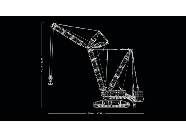 لگو تکنیک مدل جرثقیل Crawler لیبهر LR 13000 (42146), image 8