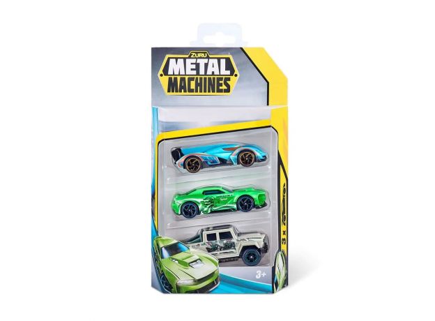 پک 3 تایی ماشین های فلزی Metal Machines مدل ماشین سبز, تنوع: 6715-Green, image 3