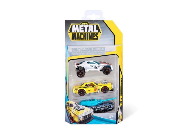 پک 3 تایی ماشین های فلزی Metal Machines مدل ماشین زرد, تنوع: 6715-Yellow, image 3