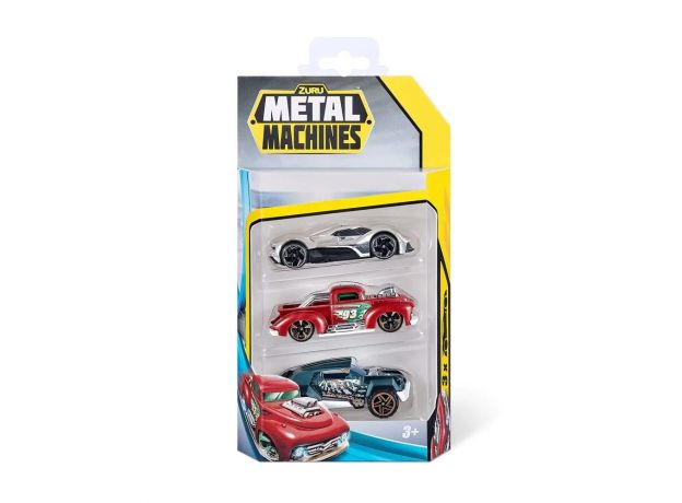 پک 3 تایی ماشین های فلزی Metal Machines مدل ماشین قرمز, تنوع: 6715-Red, image 3