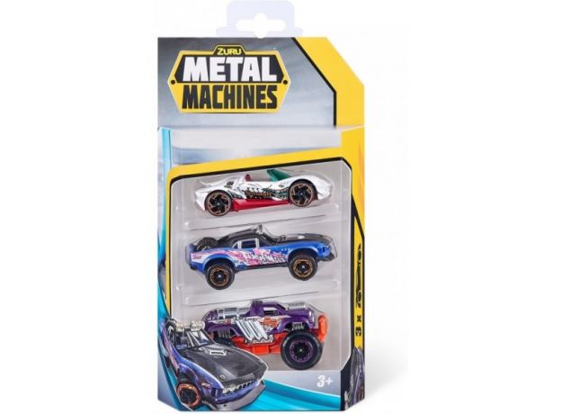 پک 3 تایی ماشین های فلزی Metal Machines مدل ماشین آفرودی آبی, تنوع: 6715-Blue, image 3