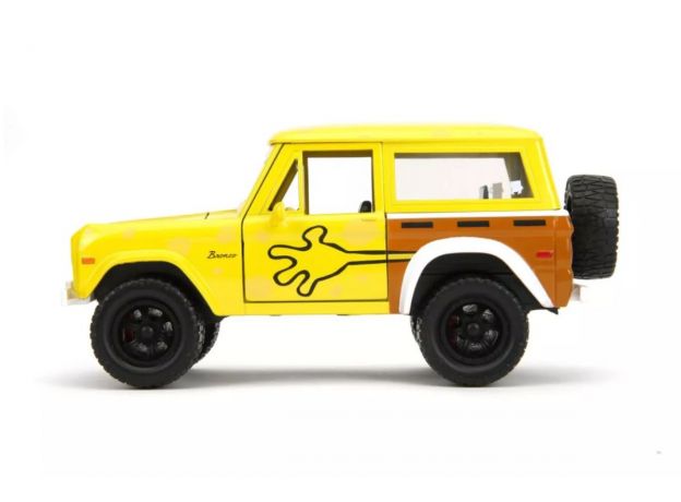 ماشین فلزی 1973 Ford Bronco و فیگور فلزی باب اسفنجی با مقیاس 1:24, image 3
