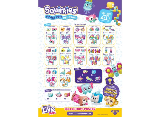 فیجت حیوون کوچولوی Squirkies مدل Toggles Turtke سبز, تنوع: 26429-Toggles Turtke Green, image 6