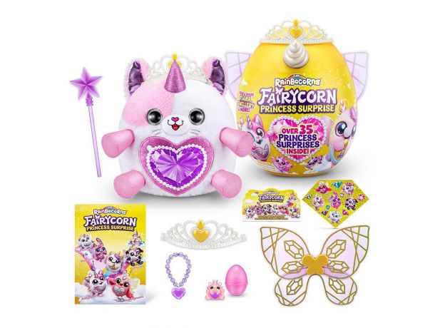 عروسک سورپرایزی رینبوکورنز RainBocoRns سری Fairycorn Princess با شاخ سفید, تنوع: 9281-White, image 2