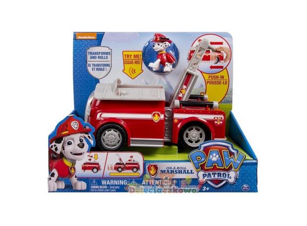 ماشین آتش‌نشانی مارشال با افکت صوتی سگ‌های نگهبان پاپاترول, image 