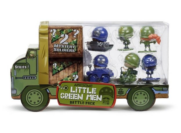 پک 8 تایی عروسک سربازهای کوچک سبز سری 1 مدل Battle Pack, image 3