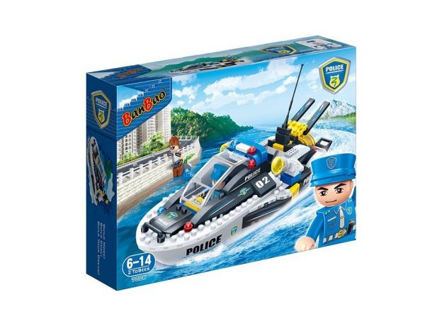 بلاک ساختنی بن بائو مدل قایق پلیس, image 