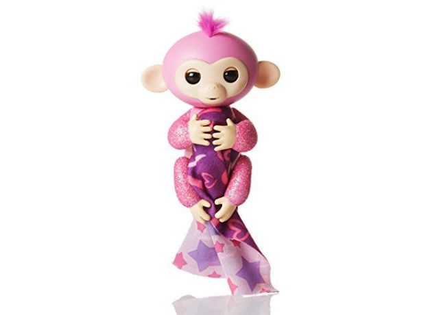 ربات میمون انگشتی درخشان فینگرلینگز Fingerlings Monkey Glitter مدل رز, image 2