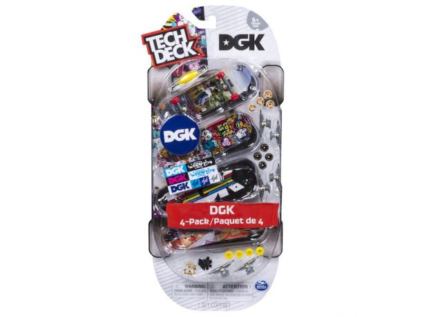 ست 4 تایی اسکیت انگشتی 96 میلی متری DGK تک دک (Tech-Deck), تنوع: 6028785-DGK, image 