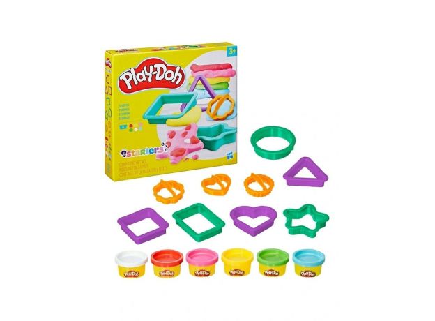 پک 6 تایی خمیربازی به همراه قالب اشکال Play Doh, تنوع: E8530-Form, image 