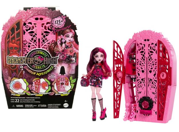 عروسک 30 سانتی رازآلود Monster High به همراه کمد و اکسسوری مدل Draculaura, image 