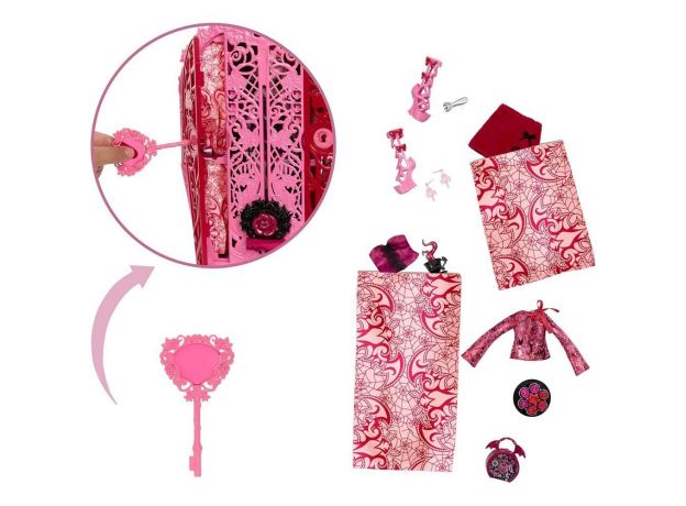 عروسک 30 سانتی رازآلود Monster High به همراه کمد و اکسسوری مدل Draculaura, image 3