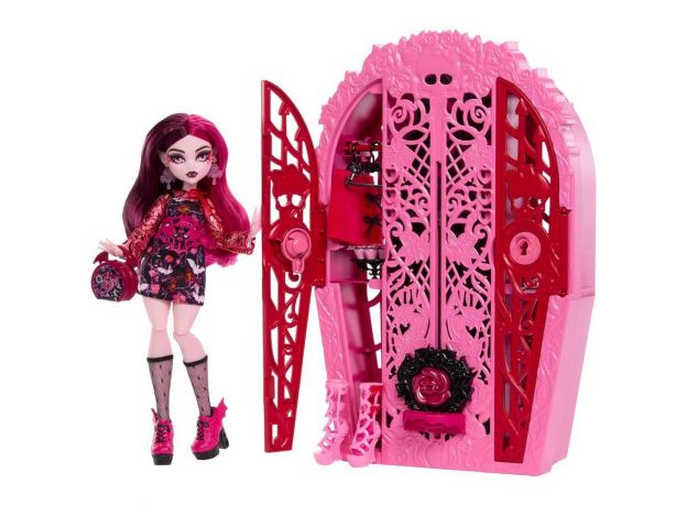 عروسک 30 سانتی رازآلود Monster High به همراه کمد و اکسسوری مدل Draculaura, image 4