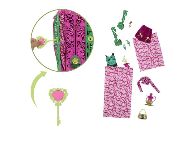 عروسک 30 سانتی رازآلود Monster High به همراه کمد و اکسسوری مدل Venus McFlytrap, image 3