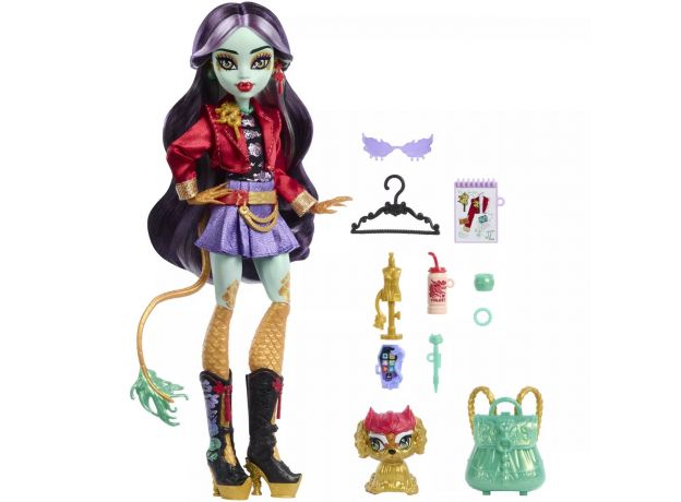عروسک 30 سانتی Monster High مدل Jinafire Long, تنوع: HYV58-Jinafire Long, image 8