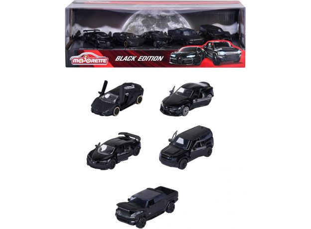 پک 5 تايی ماشين های فلزی Majorette مدل Black Edition, image 