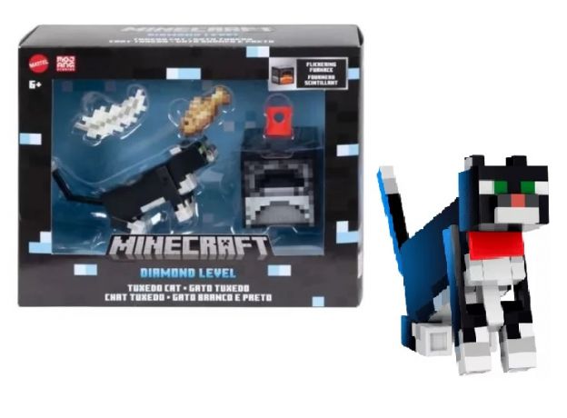 فیگور Minecraft مدل Tuxedo Cat به همراه اکسسوری, image 