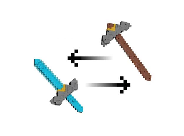 اسلحه‌ی تبدیل‌شونده‌ی ماینکرفت مدل Click And Switch Sword And Pickaxe, image 3
