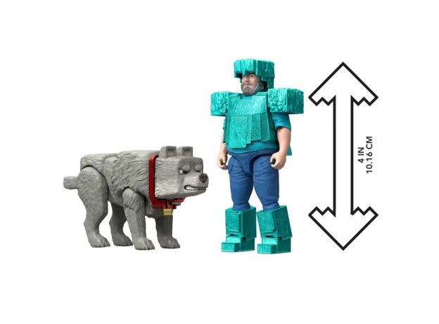 پک 2 تایی اکشن فیگورهای Minecraft مدل Man's Best Wolf, image 5