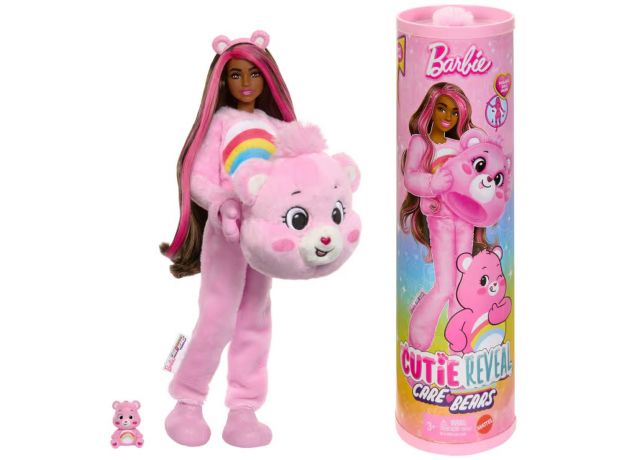 عروسک سورپرایزی Care Bears مدل خرس خندان همراه 10 سورپرایز, تنوع: JCN93-Cheer Bear, image 