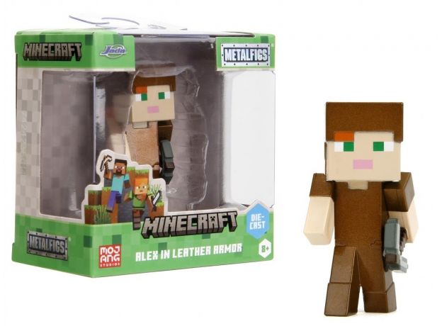 فیگور فلزی 6 سانتی Minecraft مدل الکس با زره چرمی, تنوع: 253260005 - Alex, image 