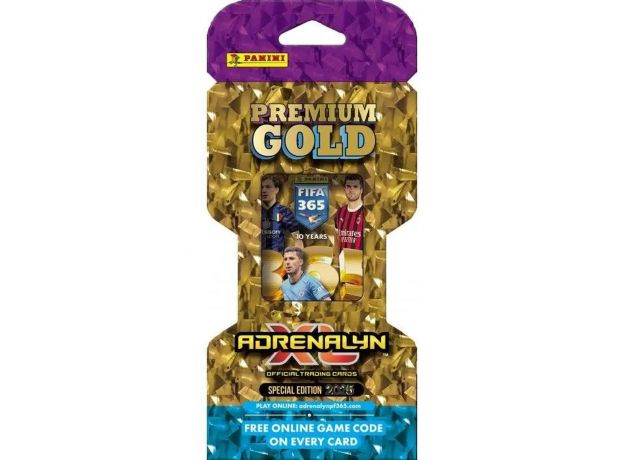 پک کارت بازی 10 تایی فوتبالی Adrenalyn XL به همراه 3 کارت Limited Edition مدل Premium Gold سری 2025, image 2