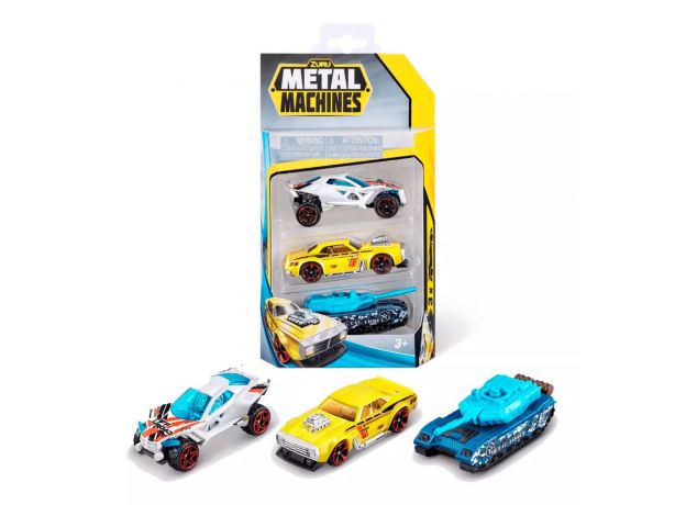 پک 3 تایی ماشین های فلزی Metal Machines مدل ماشین زرد, تنوع: 6715-Yellow, image 