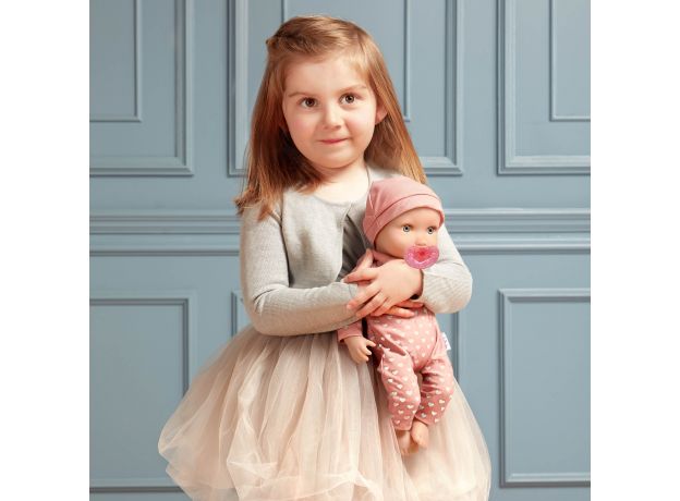 عروسک نوزاد 35 سانتی LullaBaby با لباس گلبهی قلبی, image 2
