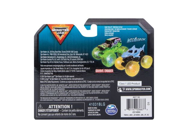 پک تکی ماشین Monster Jam مدل Grave Digger با مقیاس 1:43, تنوع: 6071190-Grave Digger, image 7