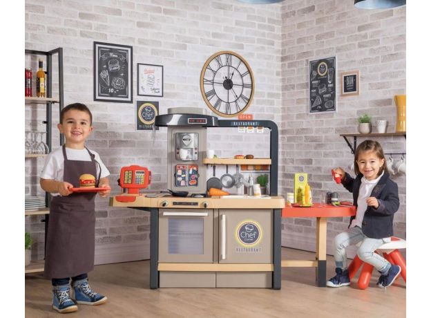 رستوران Smoby مدل Chef Corner با قابلیت افزایش ارتفاع و 70 اکسسوری, image 10