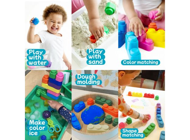 ست 10 عددی بلاک های ساختنی نرم Little Tikes, image 3
