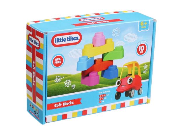 ست 10 عددی بلاک های ساختنی نرم Little Tikes, image 