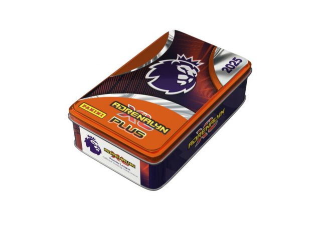 باکس فلزی کارت بازی 56 تایی فوتبالی Adrenalyn XL PLUS مدل Mega Tin سری Premier League فصل 2025 نارنجی, تنوع: 4388-Orange, image 2