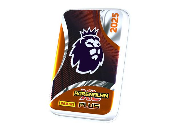 باکس فلزی کارت بازی 40 تایی فوتبالی Adrenalyn XL PLUS مدل Pocket Tin سری Premier League فصل 2025 نارنجی, تنوع: 4371-Orange, image 2