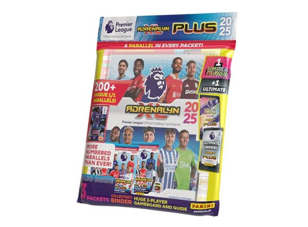 پک آلبوم و کارت بازی فوتبالی Adrenalyn XL PLUS مدل Premier League سری Starter Pack فصل 2025, image 