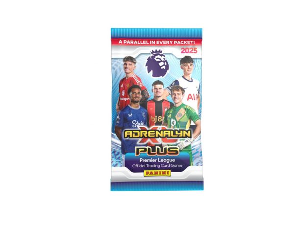 پک کارت بازی 8 تایی فوتبالی Adrenalyn XL PLUS مدل Premier League فصل 2025, image 