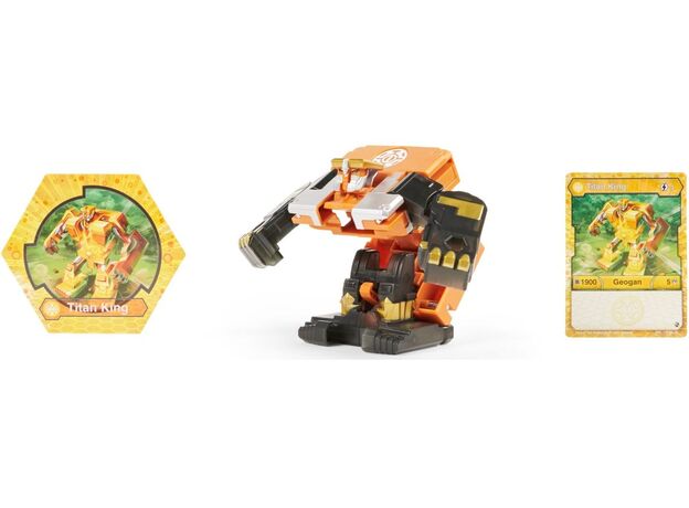 پک تکی بازی نبرد باکوگان Bakugan سری Geogan Deka مدل Titan king, image 3
