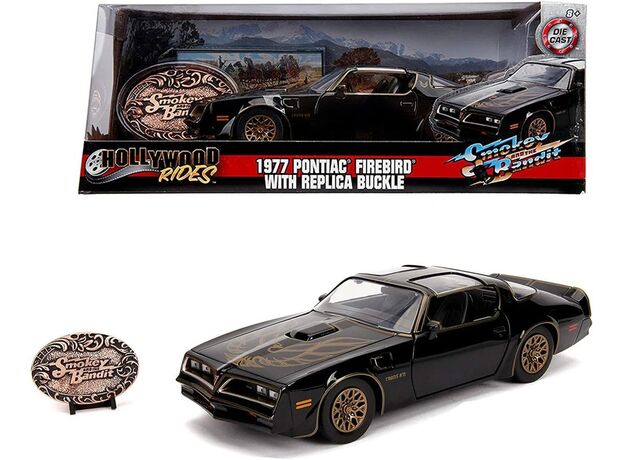 ماشین فلزی پونتیاک مدل 1977 Firebird به همراه نشان فلزی Smokey and the Bandit با مقیاس 1:24, image 