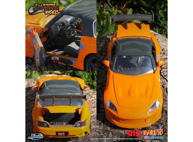 ماشین فلزی هوندا 2001 مدل S2000 و فیگور فلزی ناروتو با مقیاس 1:24, تنوع: 253255084-Naruto, image 3