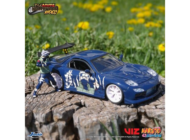 ماشین فلزی مزدا 1993 مدل RX-7 و فیگور فلزی کاکاشی هاتاکه با مقیاس 1:24, تنوع: 253255085-Kakashi, image 2