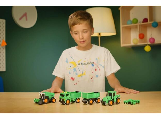 پک 5 تایی ماشین های کشاورزی Nikko Toys سری Road Rippers, image 2