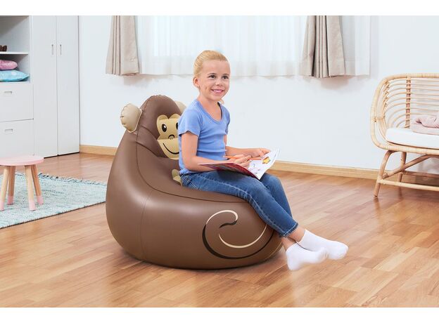 صندلی بادی راحتی طرح حیوانات Bestway مدل میمون, تنوع: 75116BW-Monkey, image 3
