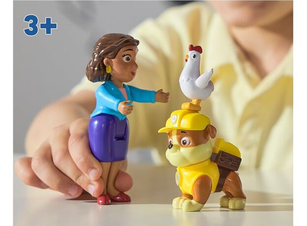 ست فیگورهای رابل و شهردار گودوی سگ های نگهبان Paw Patrol, تنوع: 6070734-Rubble, image 3