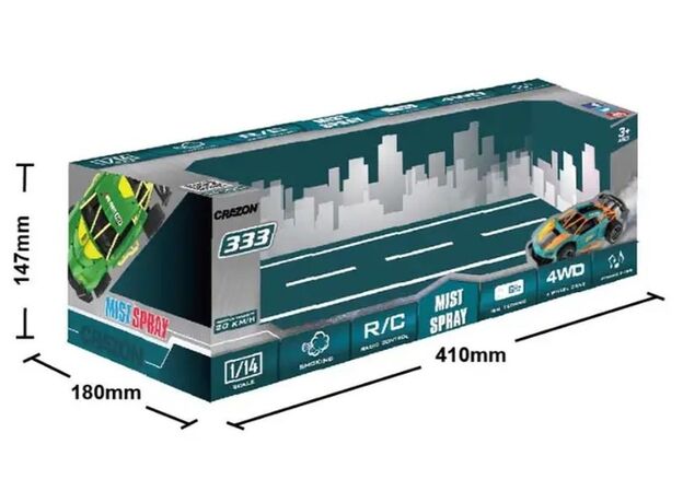 ماشین کنترلی دودزا سبز دریفت Crazon با مقیاس 1:14, تنوع: 333-SC21141-Green, image 8