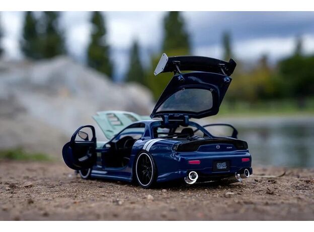ماشین فلزی مزدا RX-7 1993 به همراه فیگور کاکاشی هاتاکه با مقیاس 1:24, تنوع: Kakashi Hatake-253255055, image 9