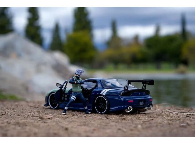 ماشین فلزی مزدا RX-7 1993 به همراه فیگور کاکاشی هاتاکه با مقیاس 1:24, تنوع: Kakashi Hatake-253255055, image 5