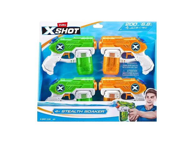 پک 4 تایی تفنگ های آبپاش ایکس شات X-Shot مدل  Stealth Soaker, image 12