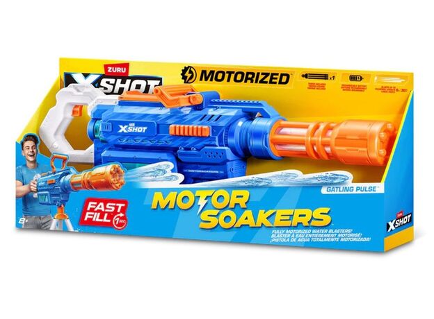 تفنگ آبپاش موتورایز ایکس شات X-Shot سری Fast Fill مدل Gatling Pulse, image 10